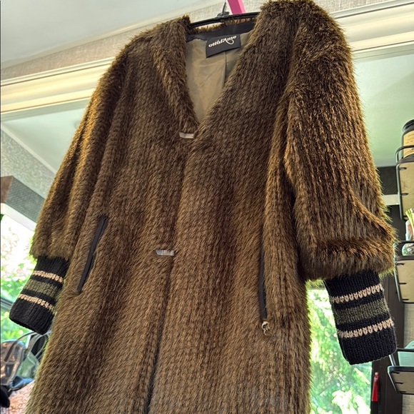 NWOT OTTOD AME green Teddy Jacket with Soft Texture and Relaxed Fit - Picture 10 of 15